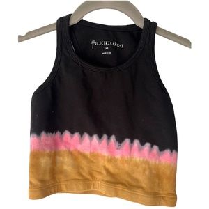 Electric & Rose Bella Top In Black Pink Camel